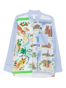 Comme Des Garçons Shirt: Рубашка с принтом 