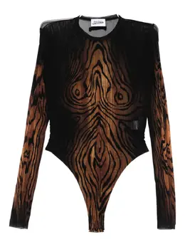 Jean Paul Gaultier: Коричневый боди 