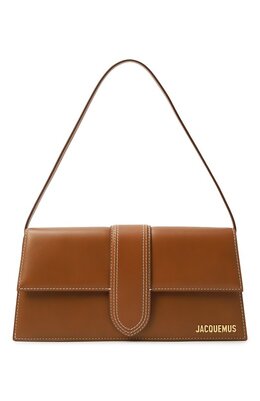 Jacquemus: Коричневая сумка  Le Bambino Long