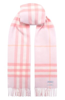 Burberry: Розовый шарф 